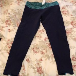 Fabletics Navy Legging with ankle back zipper